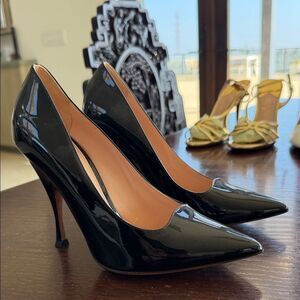 Elegant Black Patent Leather Heels
